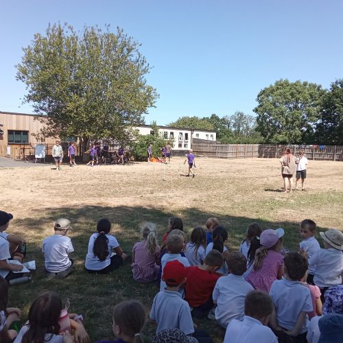 Staff vs Year 6 Rounders
